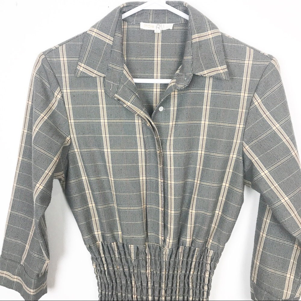 MAJE | "Resha" Plaid Shirt Dress - Picture 8 of 8